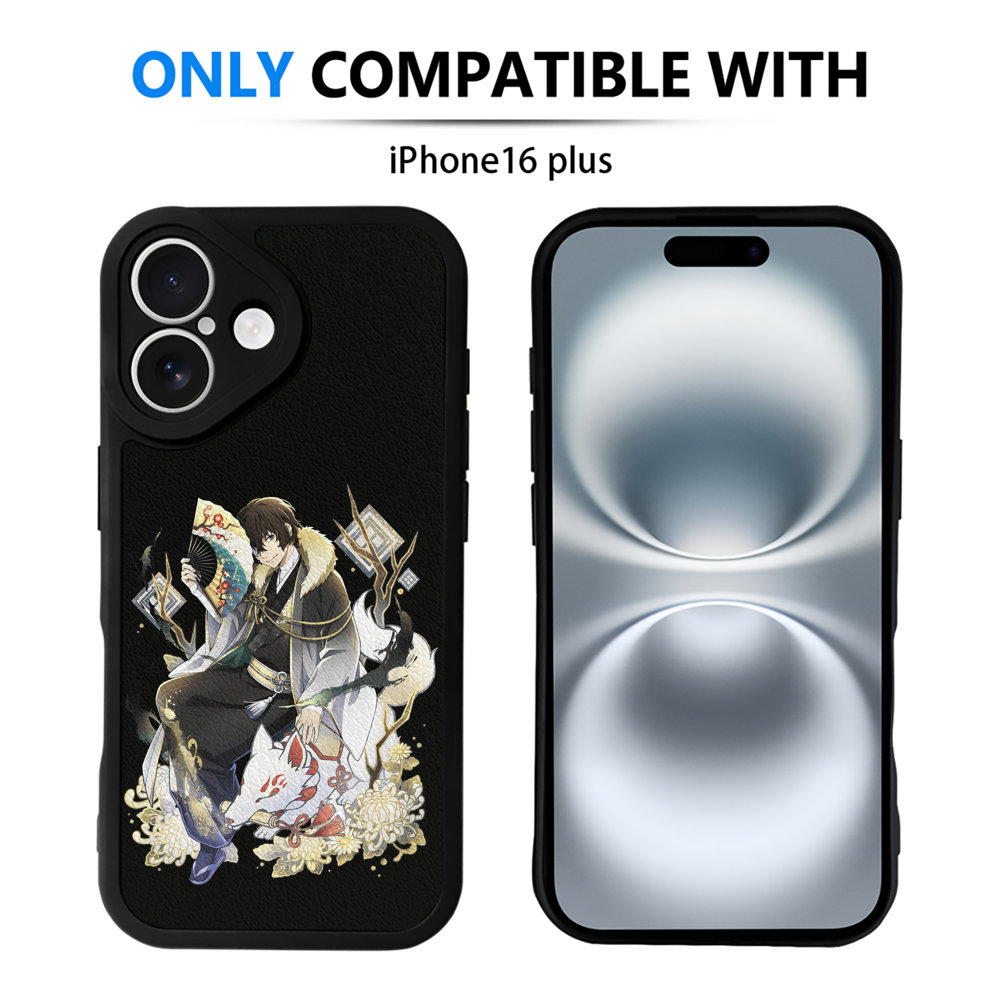 （画像用） 文豪ストレイドッグス Bungo Stray Dogs 【iPhone 16シリーズ対応】シリコンスマホケース（レザー調） 材質：シリコン